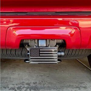 Metal Trailer Hitch Cover,Heavy Duty 2" Inch Tow Rear Receivers Plug Covers